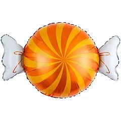 Шар Фигура Конфета Оранжевый/Желтый