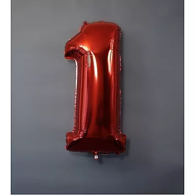 Шар фигура цифра 1 Red