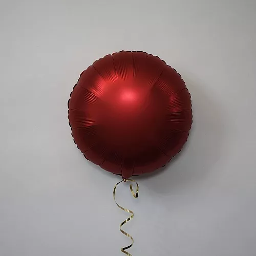 Шар круг 18 Сатин Red