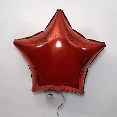 Шар звезда 18 металлик Бургундия